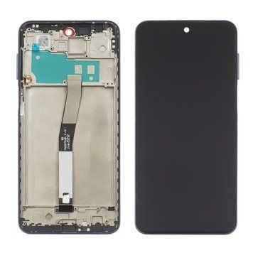 Дисплей для Xiaomi Redmi Note 9S/ Note 9 Pro/ Note 9 Pro Max з чорним тачскрином та сірою корпусною рамкою 48444 фото