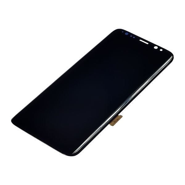 Дисплей для Samsung G950 Galaxy S8 з чорним тачскрином Original (переклеєне скло) 34412 фото