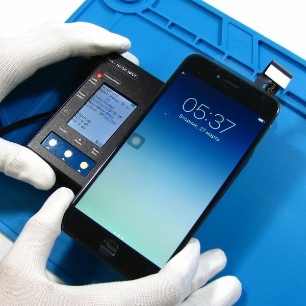 Дисплей для Apple iPhone 6 Plus з чорним тачскрином Tianma 23080 фото