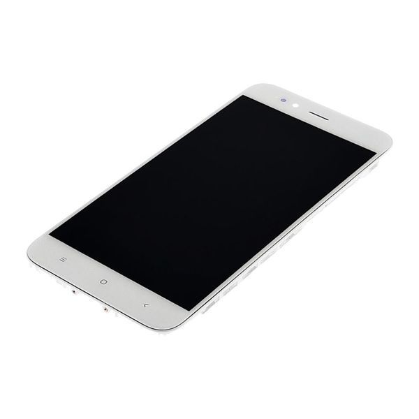 Дисплей для Xiaomi Mi 5X/ Mi A1 з білим тачскрином та корпусною рамкою 22819 фото