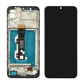 Дисплей для Motorola E20 (XT2155) з чорним тачскрином та корпусною рамкою 41920 фото