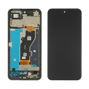 Дисплей для Tecno Spark Go 1 (KL4) з чорним тачскрином та корпусною рамкою 48812 фото