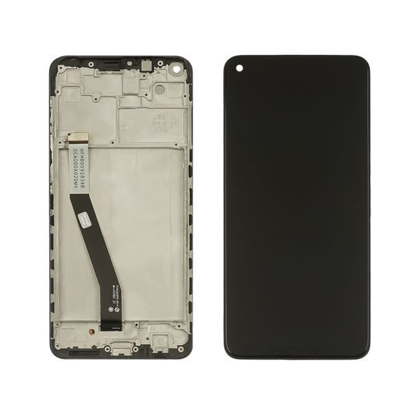 Дисплей для Xiaomi Redmi Note 9 з чорним тачскрином та корпусною рамкою Service Pack 48615 фото