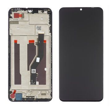 Дисплей для ZTE Blade A72 (4G) з чорним тачскрином та корпусною рамкою 46230 фото