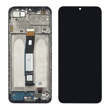 Дисплей для Xiaomi Redmi 10C з чорним тачскрином та корпусною рамкою 39627 фото