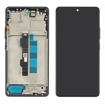 Дисплей для Xiaomi Poco M6 Pro (4G) з чорним тачскрином та корпусною рамкою IPS 47358 фото